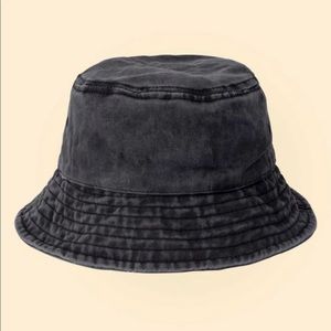 NWT vintage black grey denim bucket hat 🧢